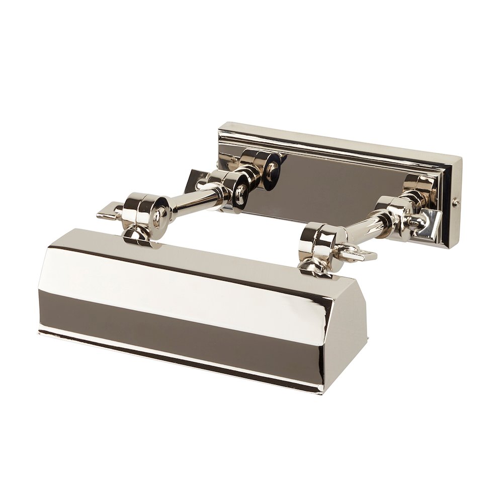 Chawton 1 Light small Picture Light in Polished Nickel. Picture 1