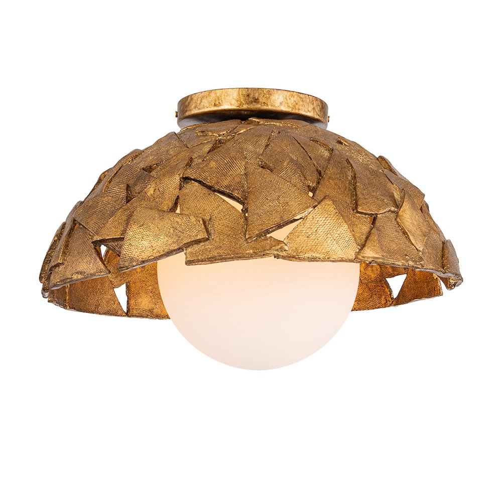 The Mosaic Luxe 15" in Textured Gold. Picture 1