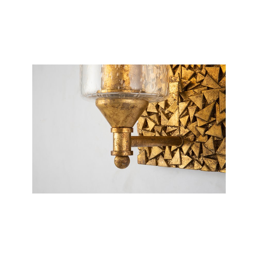 Mosaic 1-Light Wall Sconce In Antique Gold. Picture 2
