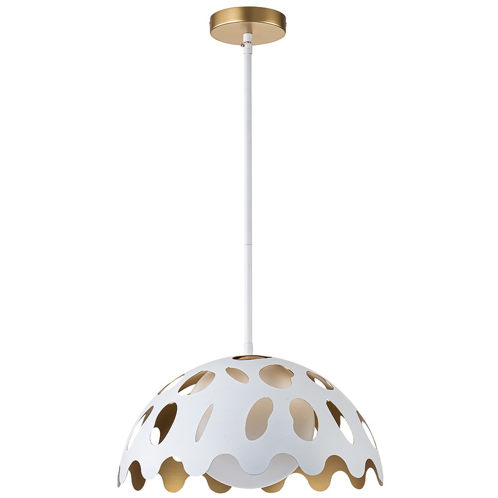Pebbles 15" Pendant in White. Picture 2