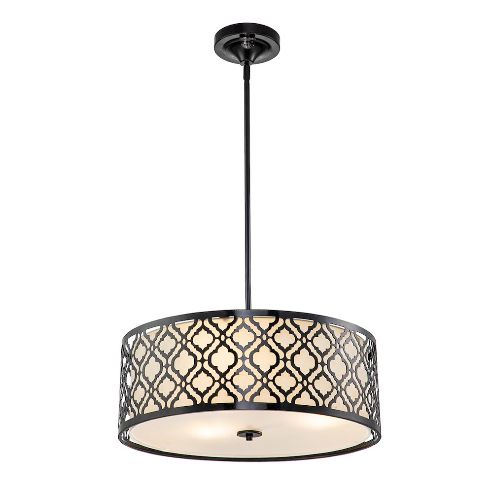 Arabella Pendant Large in Black. Picture 1