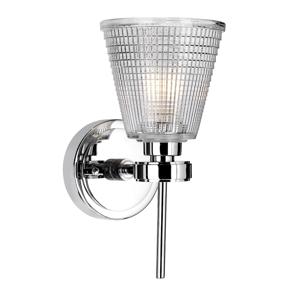 Gunnislake1 1 Light Bath Light in Polished Chrome. Picture 2