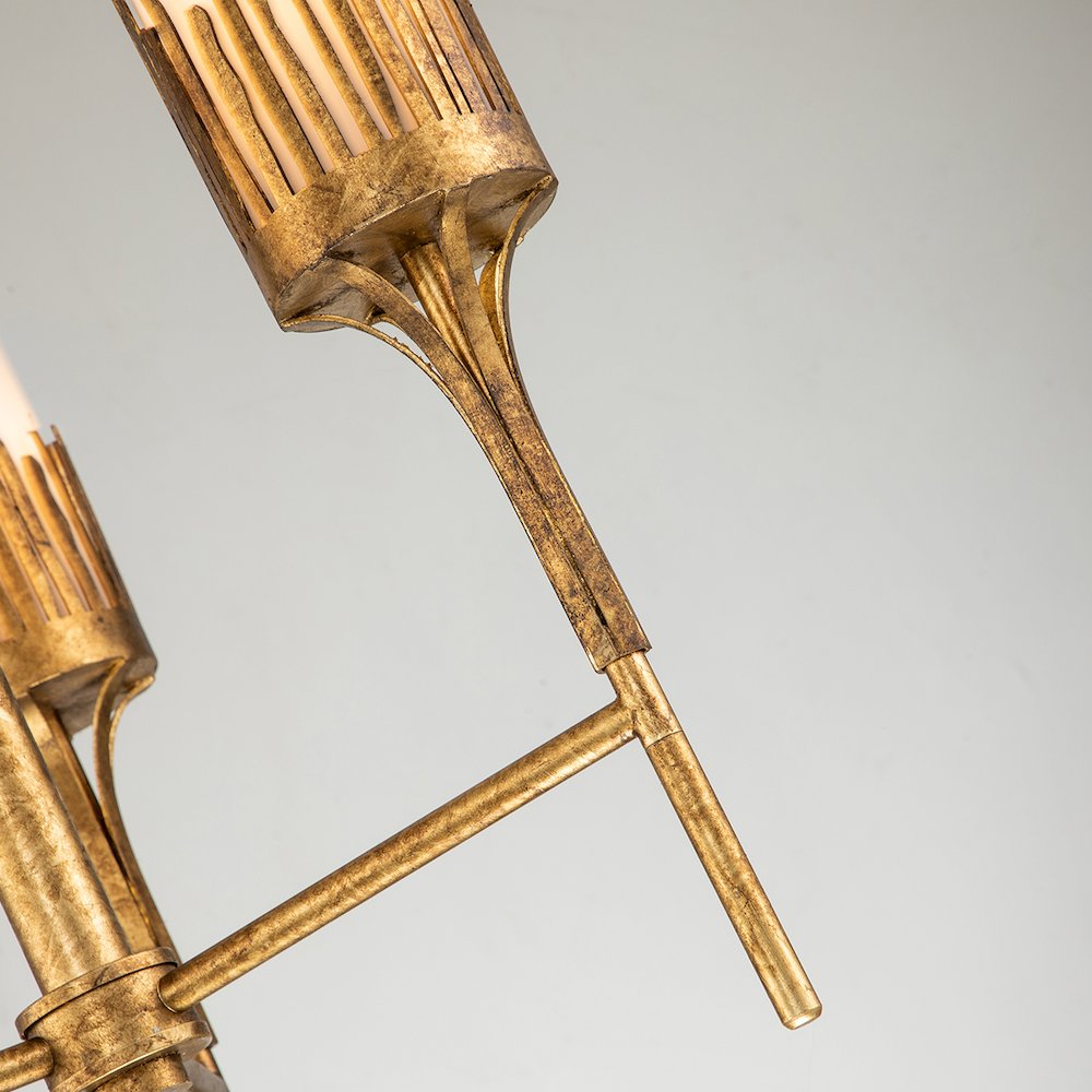 Sawgrass 3 Lt Chandelier in Gold. Picture 6
