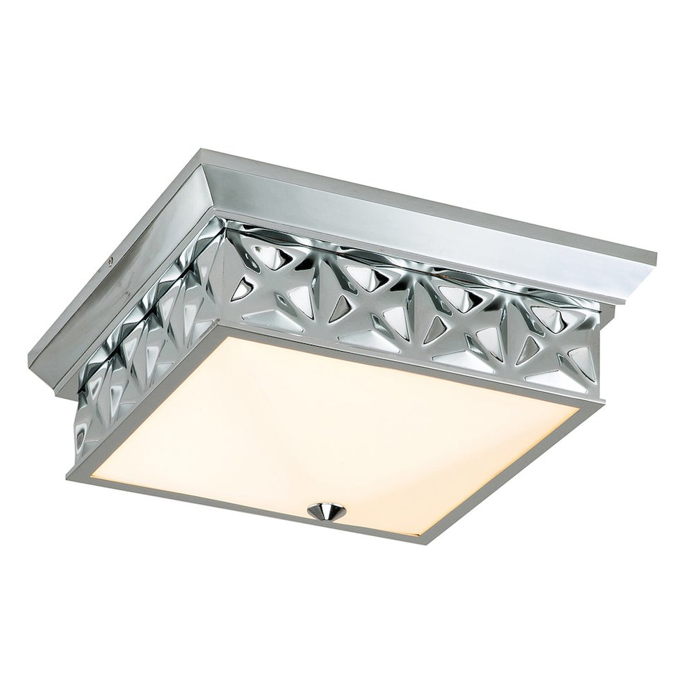 Alpha 4 Light Flush Mount Polished Chrome. Picture 1