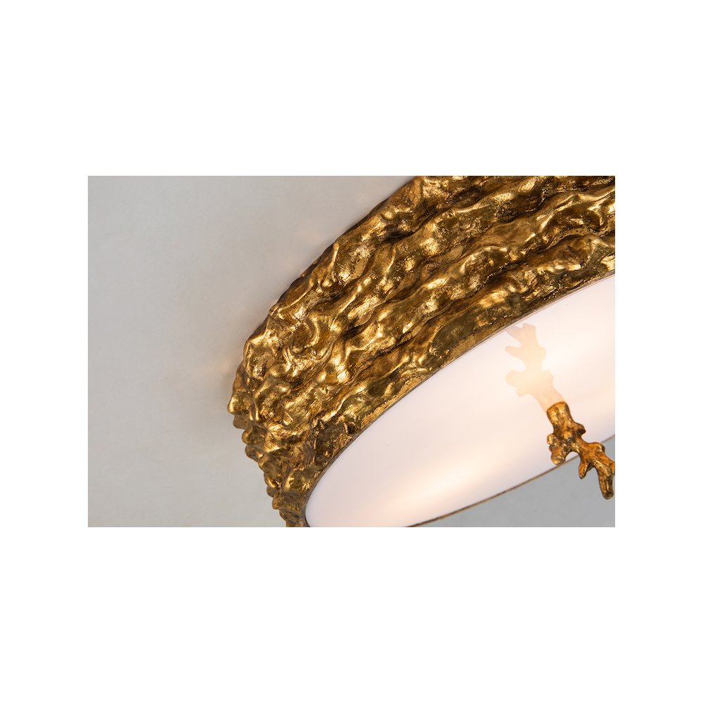 Trellis Gold 3-Light Flush. Picture 3