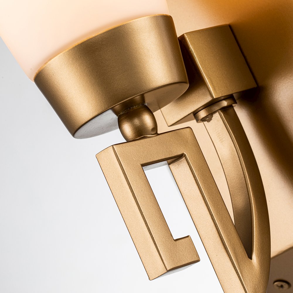 Lemuria 1 Light Bath Bar in Lacquered Gold. Picture 3