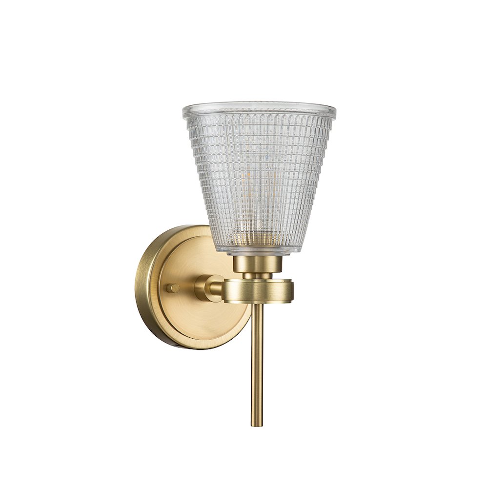 Gunnislake1 1 Light Bath Light in Brushed Brass. Picture 4