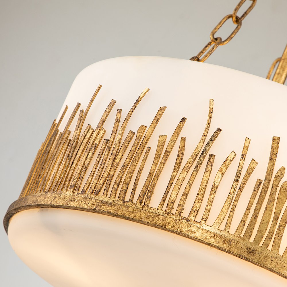 Sawgrass Medium Pendant in Gold Leaf. Picture 3