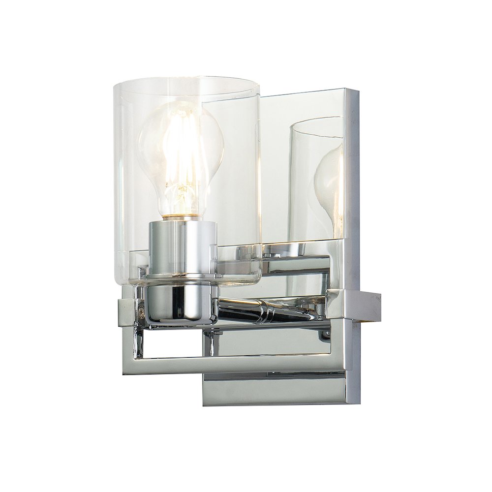 Estes 1 Light Wall Sconce In Polished Chrome. Picture 1