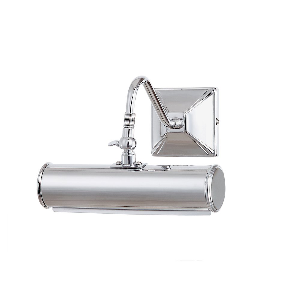 Leo 1 Light Small Picture Light in Polished Chrome. Picture 1