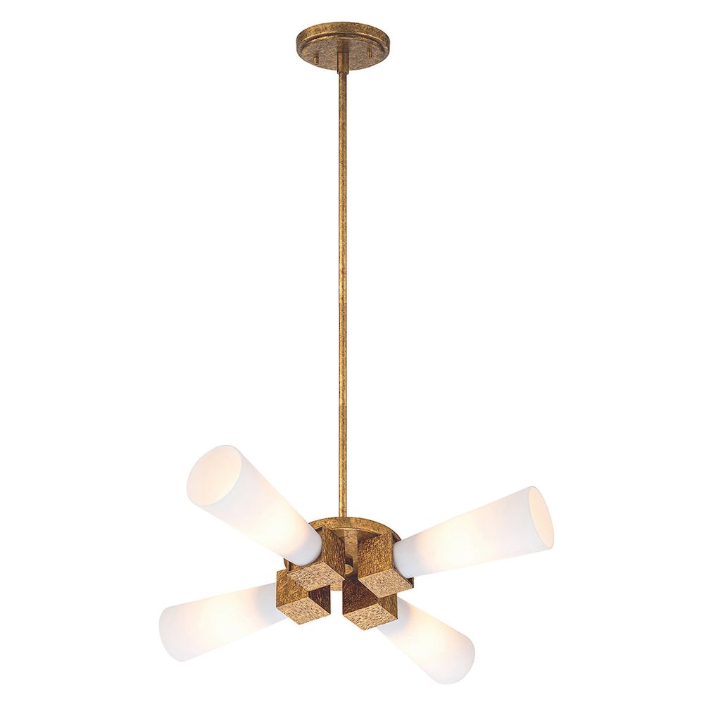 Kristy 4 Light Flush Mount Gold. Picture 2