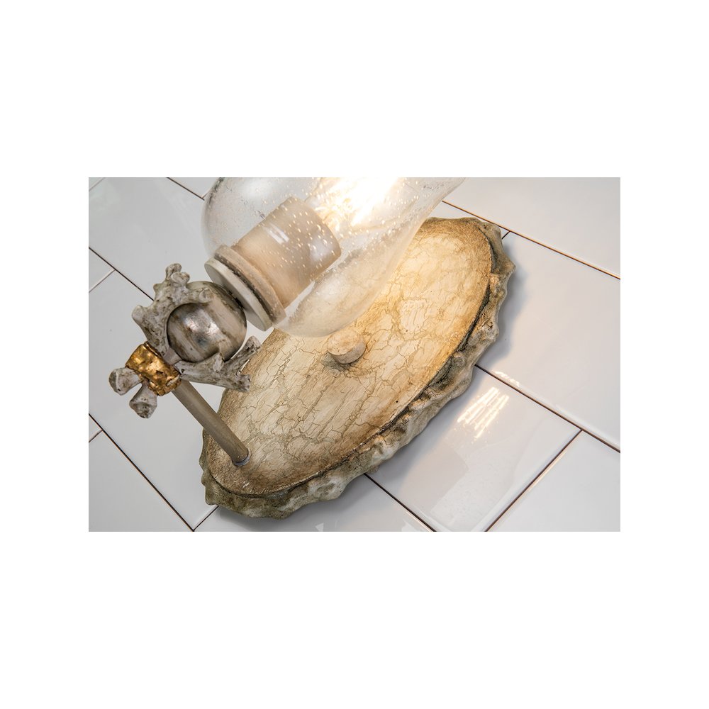 Trellis 1-Light Wall Sconce In Bone. Picture 2