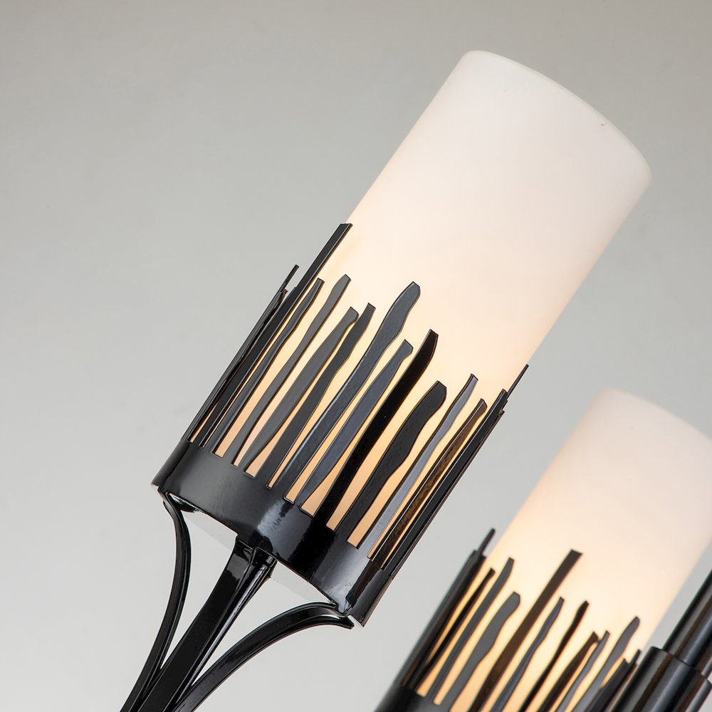 Sawgrass 3 Lt Chandelier in Black. Picture 2