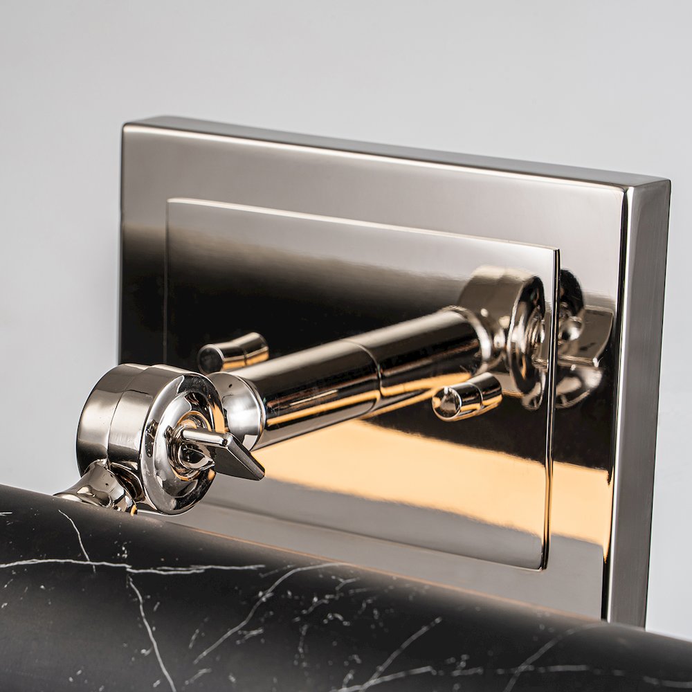Coates Medium Picture Light in Black Marble. Picture 3