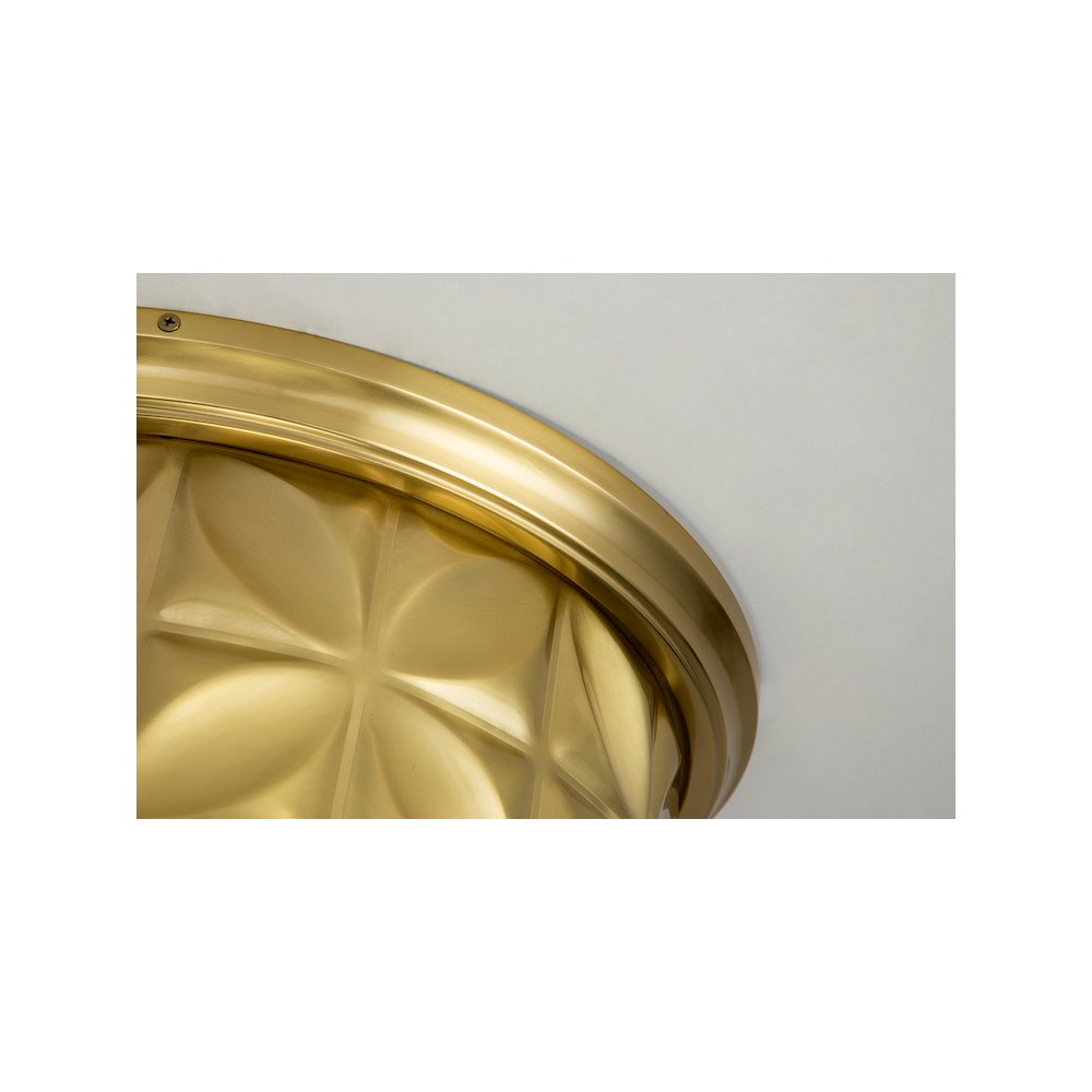 Epsilon Aged Brass Flushmount. Picture 4
