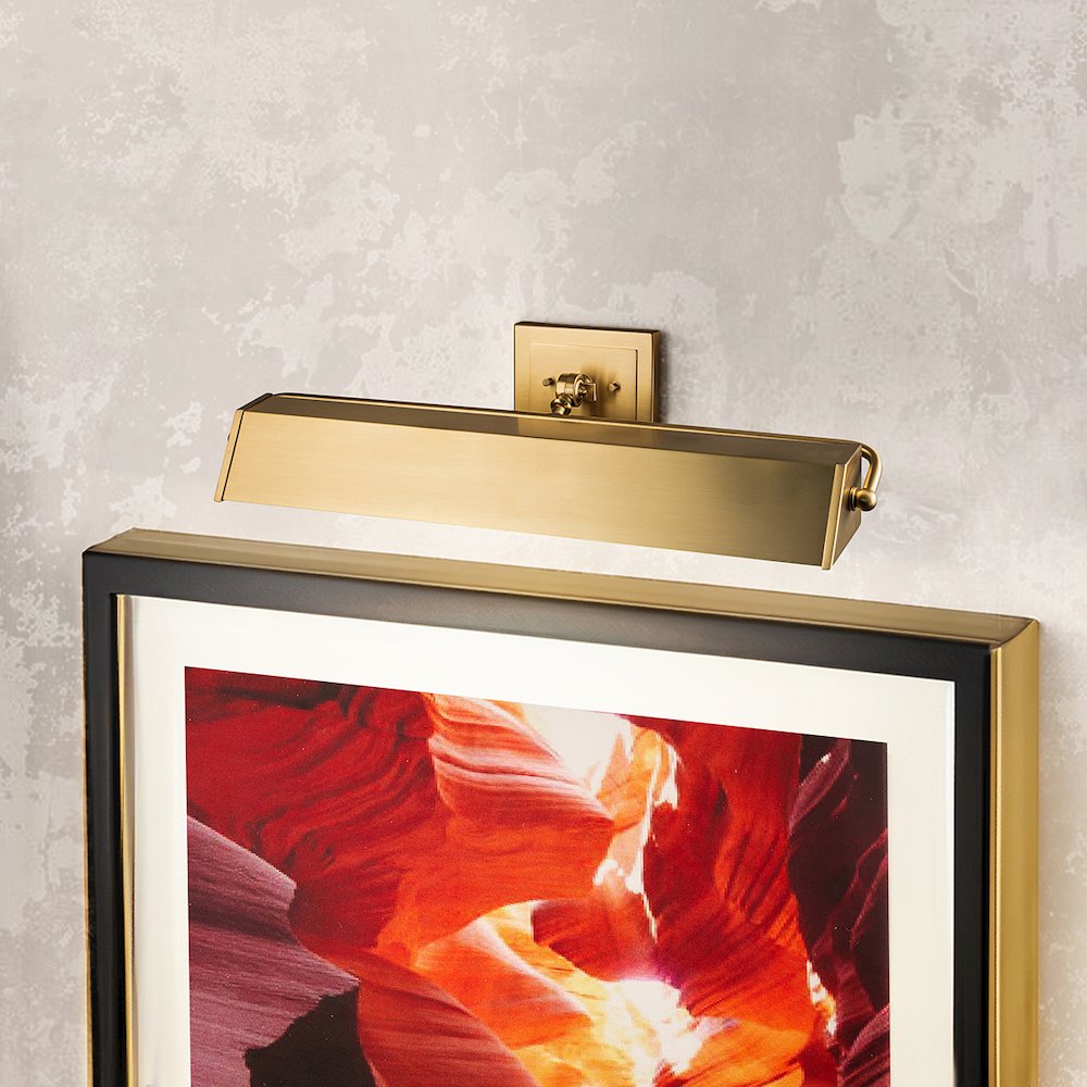 Cade Large Picture Light in Brushed Bronze. Picture 5