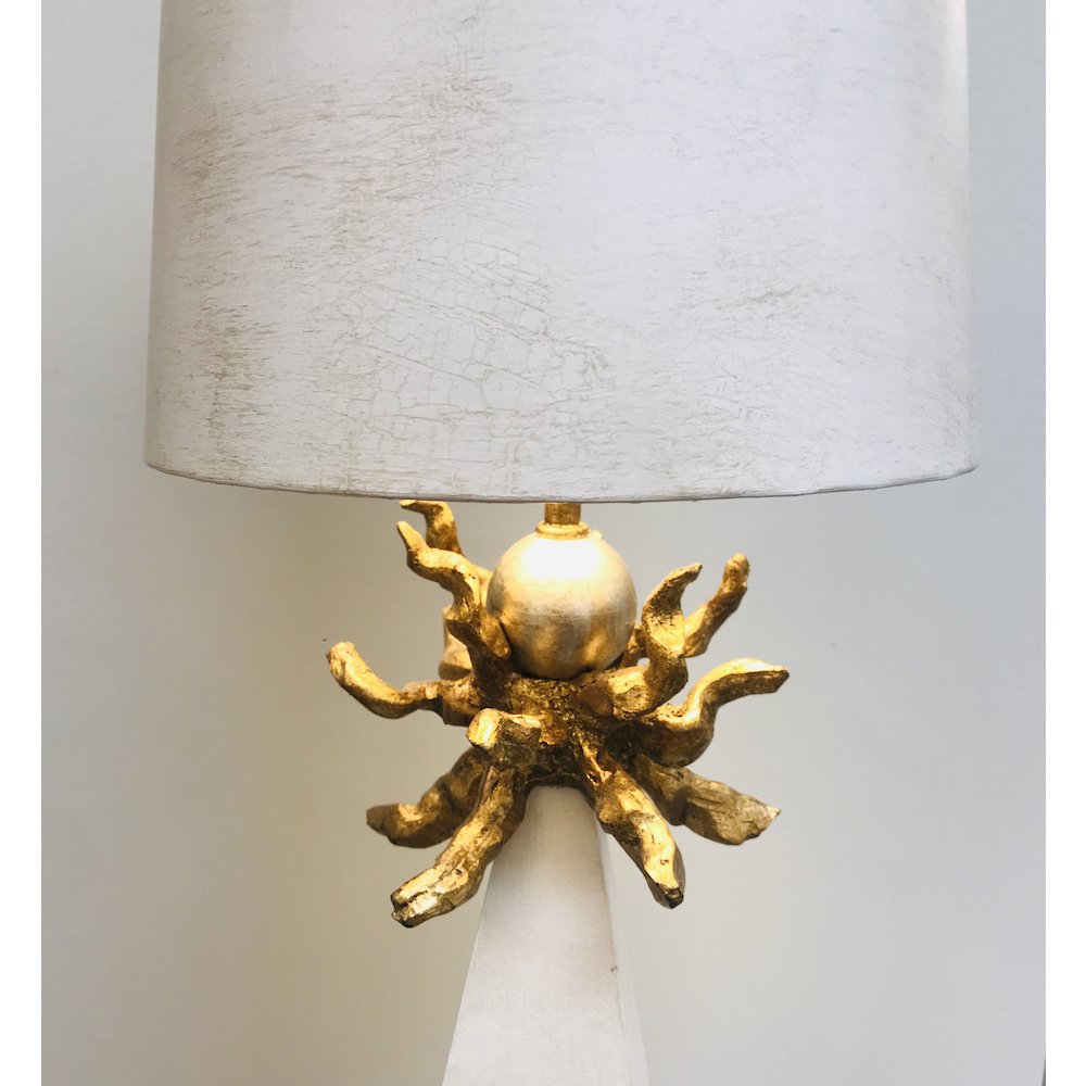 Leda Table Lamp in a Putty Finish. Picture 3