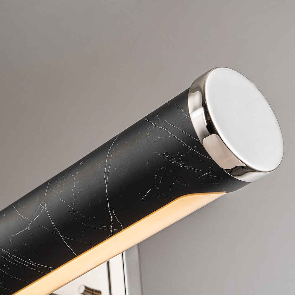 Coates Large Picture Light in Black Marble. Picture 4