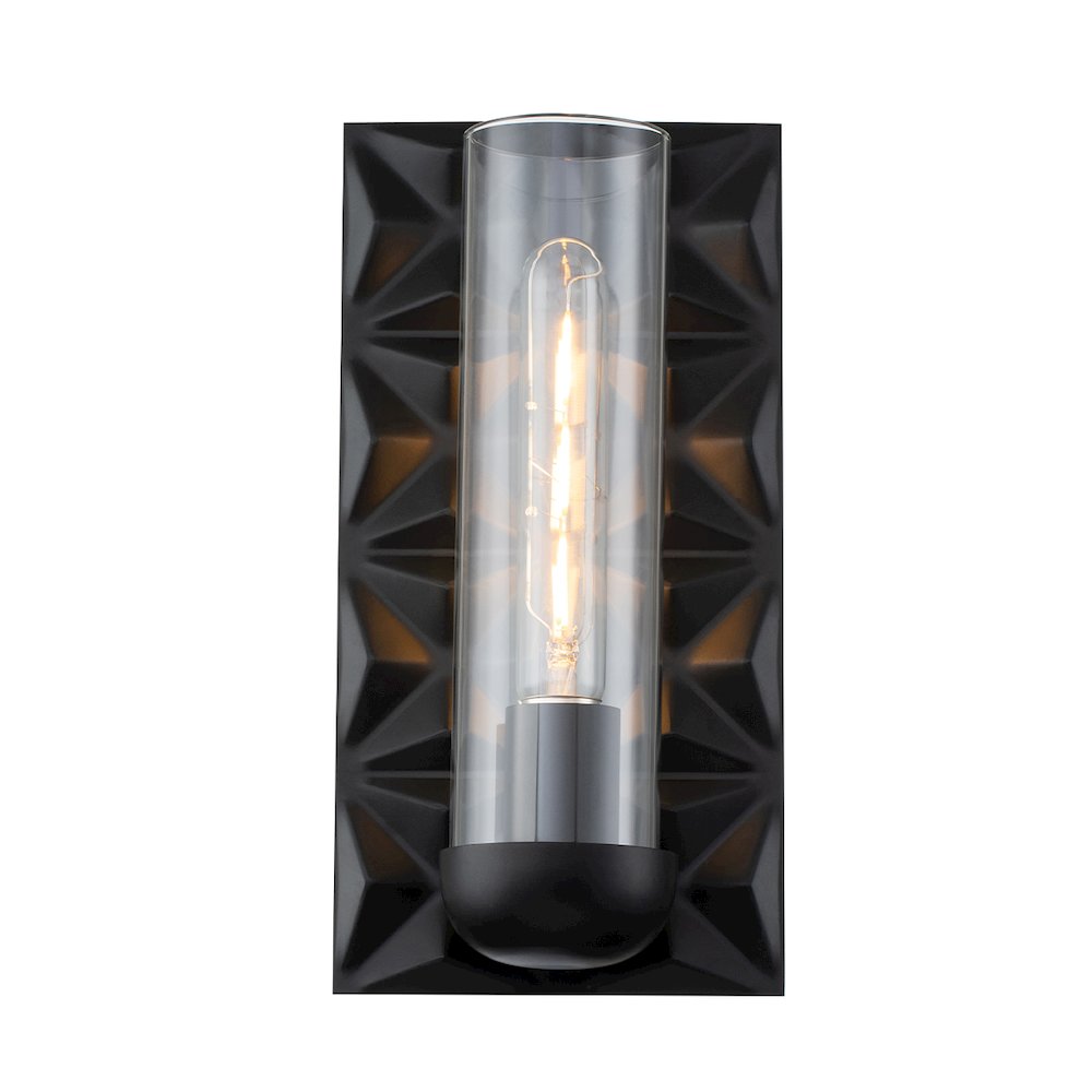 Alpha 1 Light Sconce in Matte Black. Picture 4