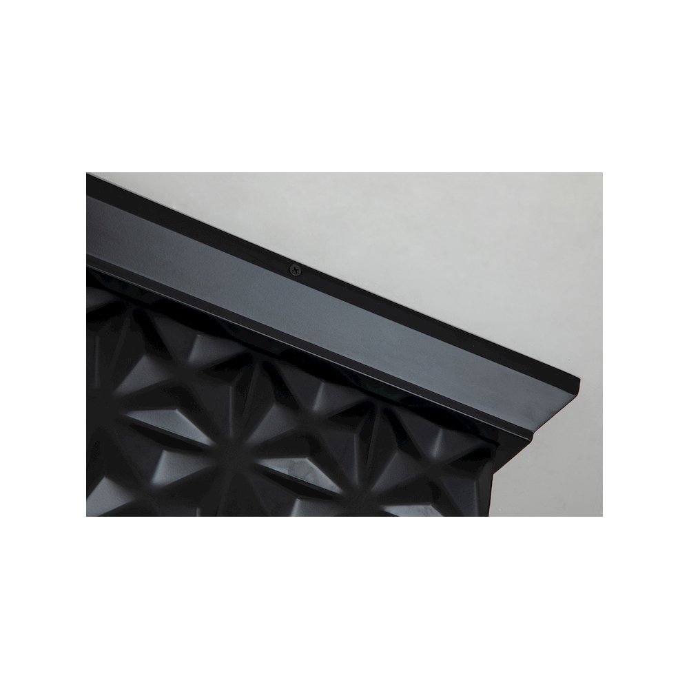 Alpha Square Flush Mount in Black. Picture 3