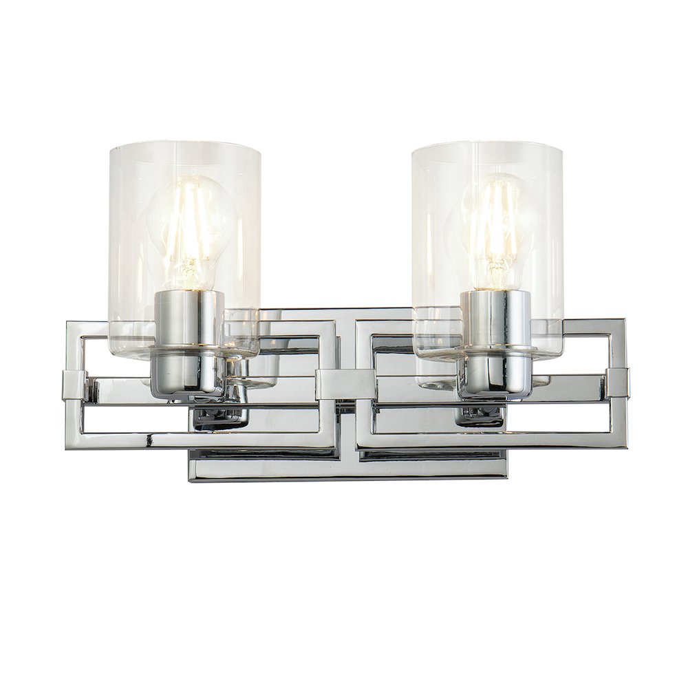 Estes 2 Light Bath Vanity In Polished Chrome. Picture 1