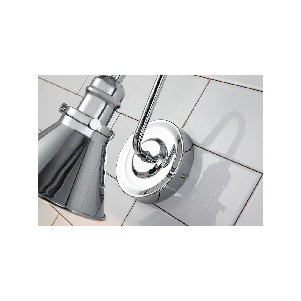 Provence 1 Light Bath Bar in Polished Chrome. Picture 3