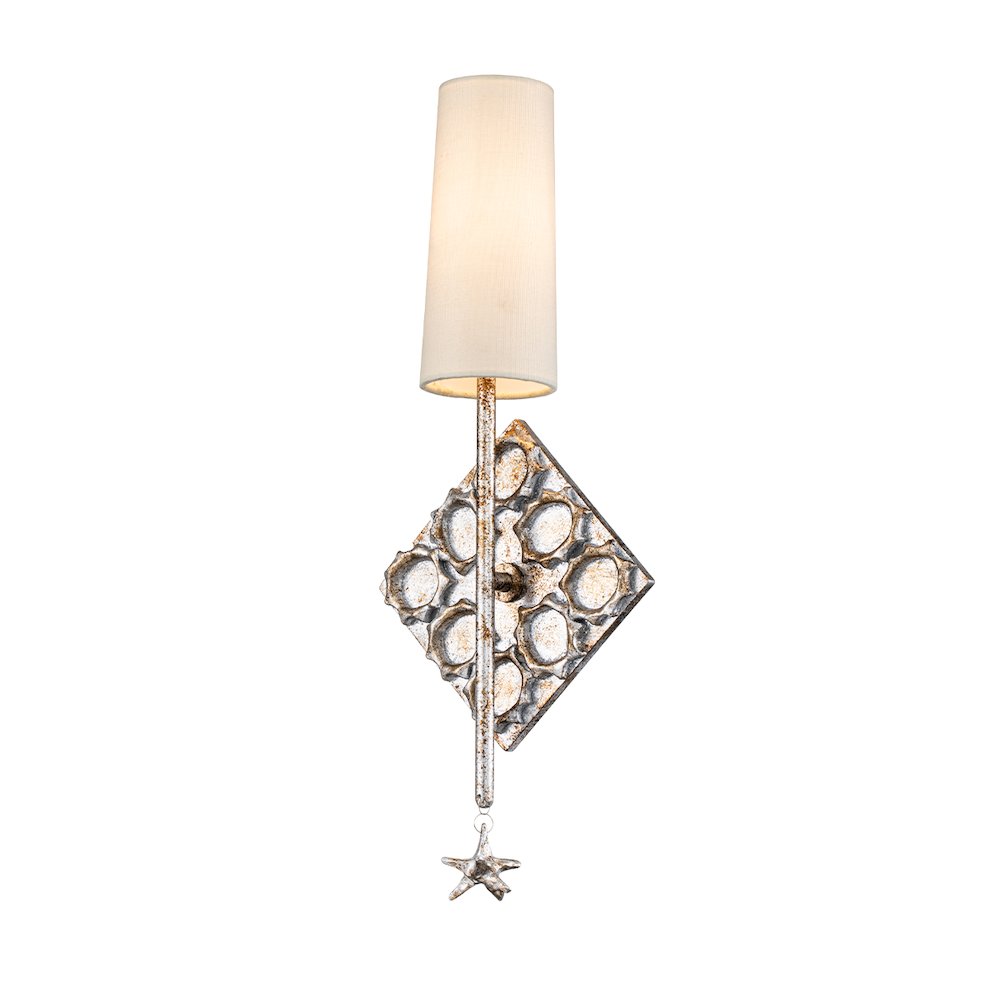 Star 1 Light Silver Sconce. Picture 1