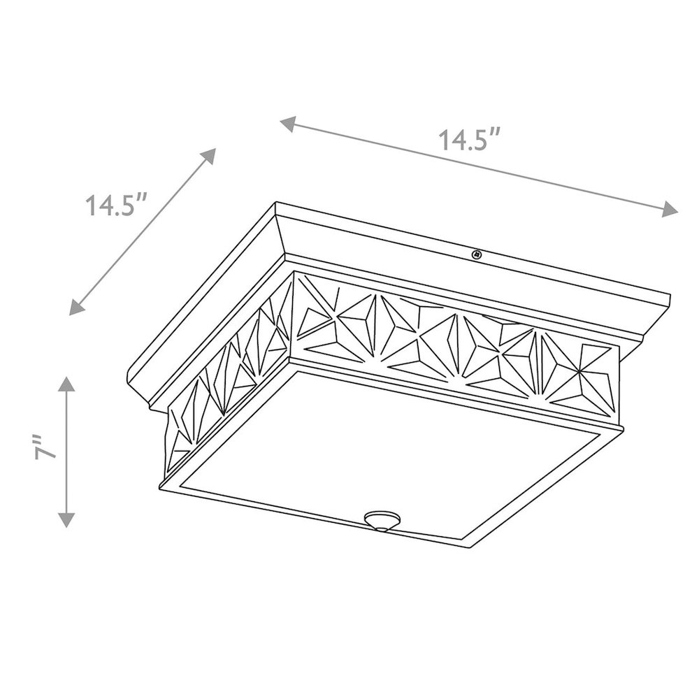 Alpha 4 Light Flush Mount Aged Brass. Picture 2