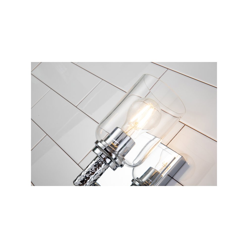 Rampart 1 Light Wall Sconce in Polished Chrome. Picture 4