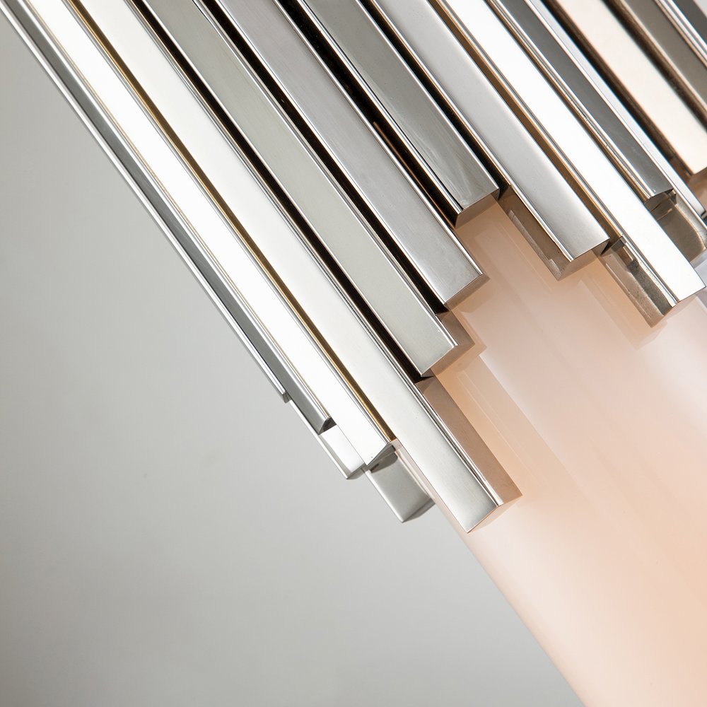 Marvel 1 Light Bath Light in Polished Nickel. Picture 4