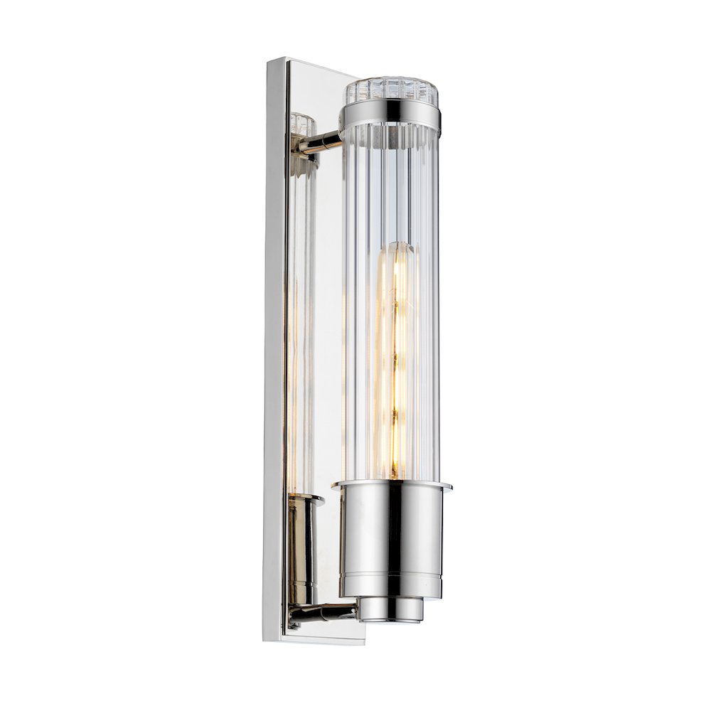 Wellington 1 Light Bath Light in Polished Chrome. Picture 1
