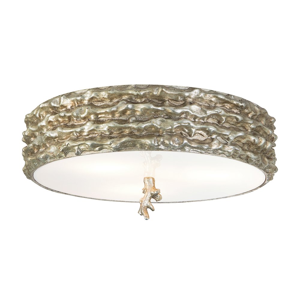 Trellis Silver 3-Light Flush. Picture 1