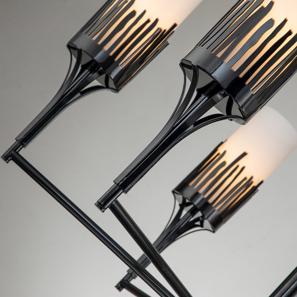 Sawgrass 6 Lt Chandelier in Black. Picture 3
