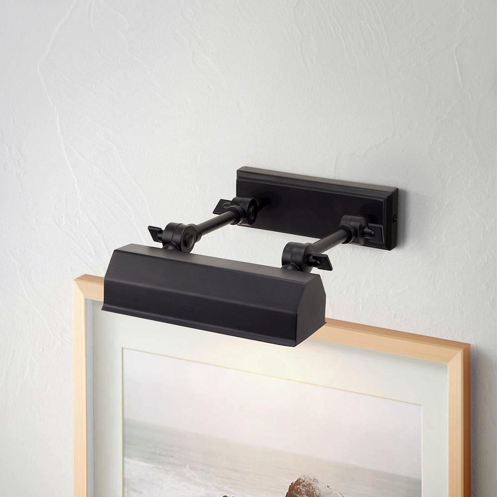 Chawton 1 Light Small Picture Light in Black. Picture 2