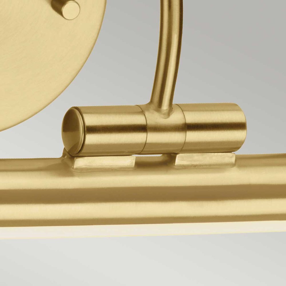 Alton Large LED Picture Light Brushed Brass. Picture 3