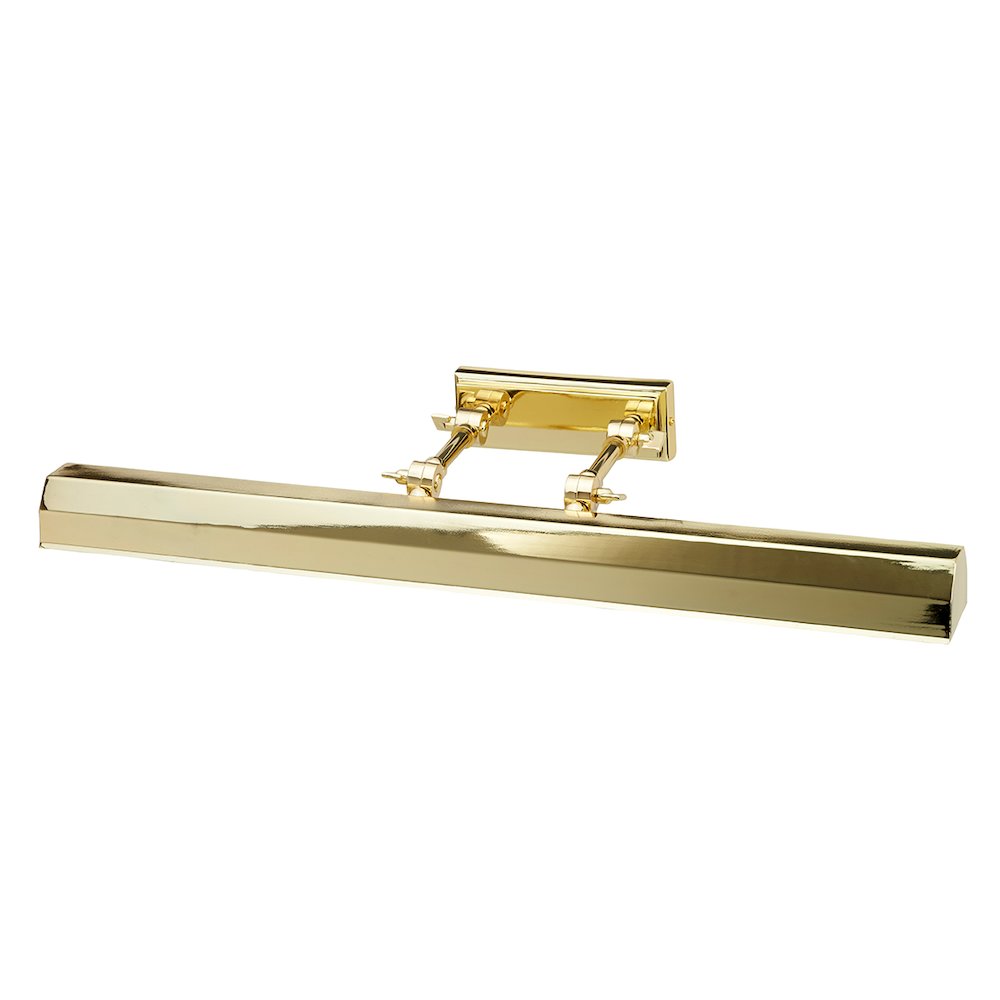 Chawton 2 Light Large Picture Light in Polished Brass. Picture 1