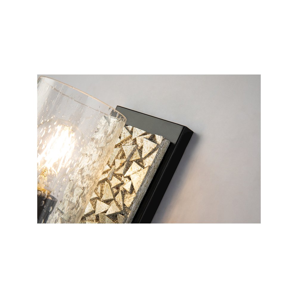 Bocage 1 Light Wall Sconce In Matte Black And Silver. Picture 3