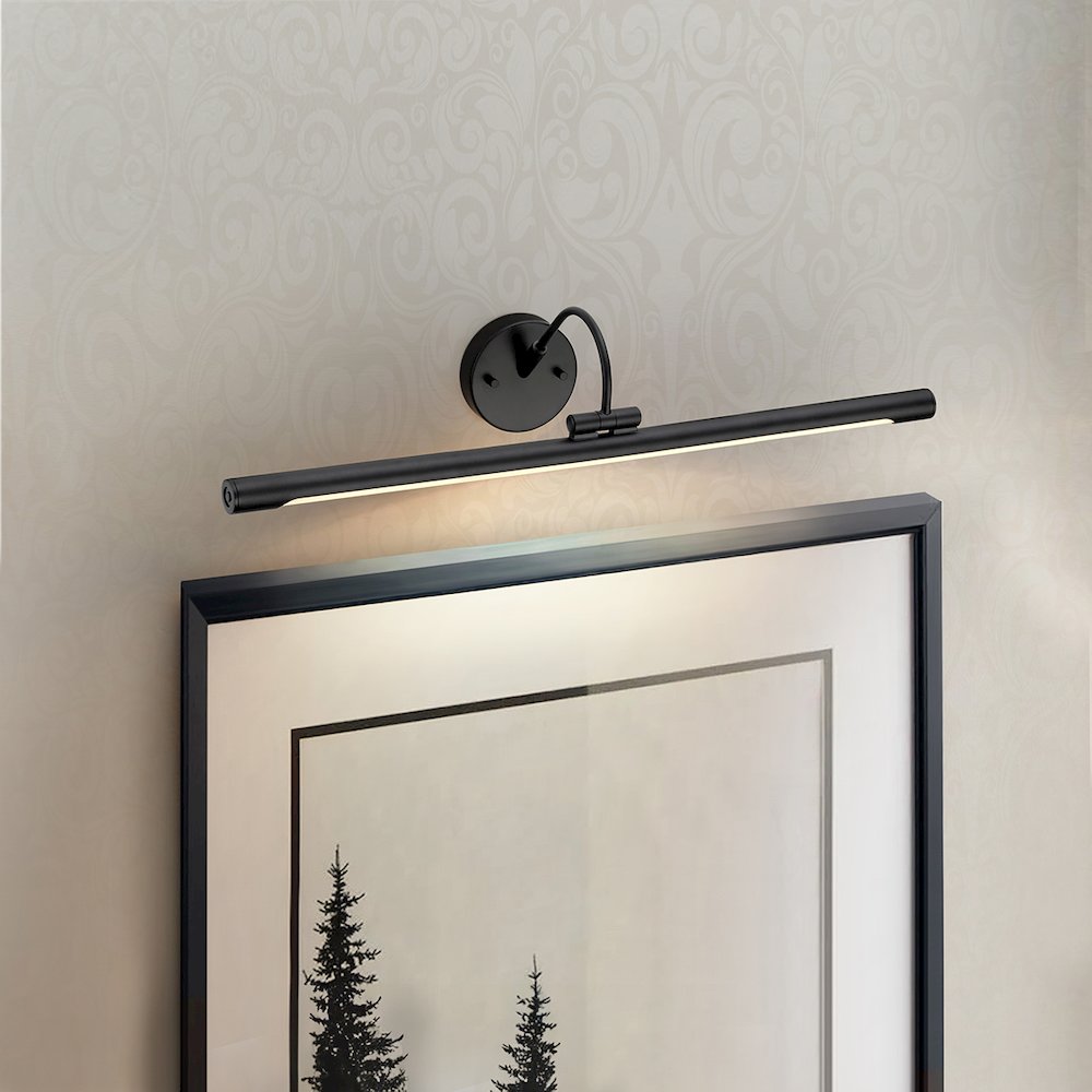 Alton Large LED Picture Light Black. Picture 5