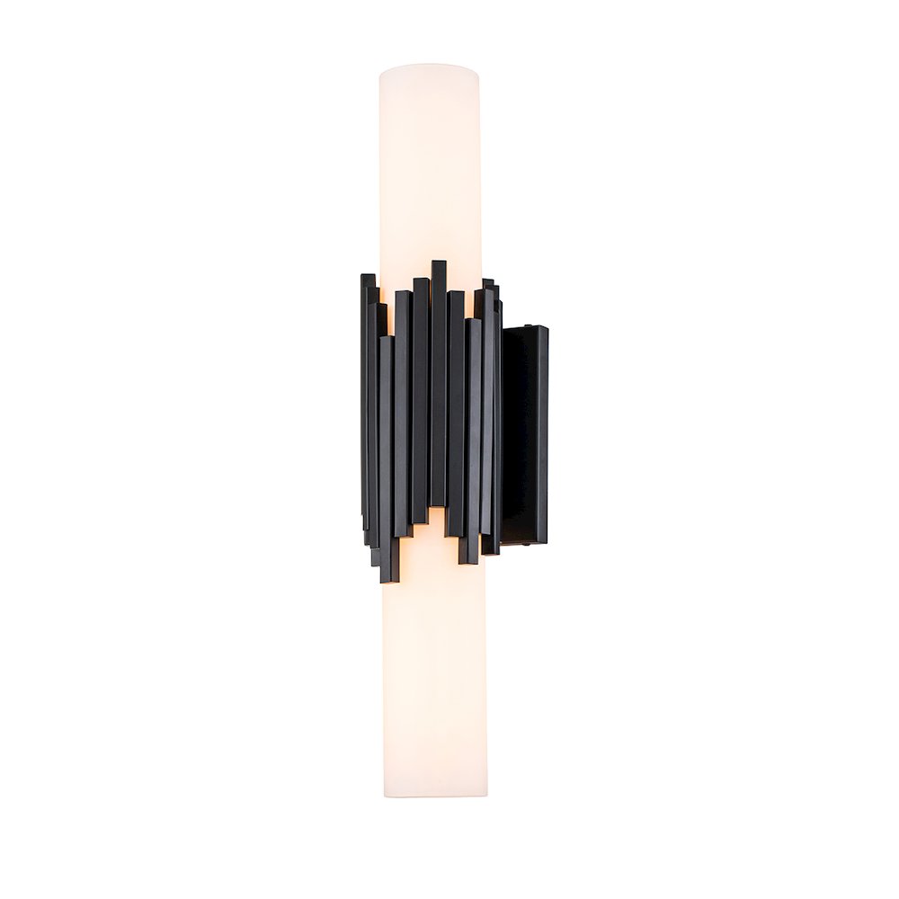 Marvel 2 Light Bath Light in Matte Black. Picture 1