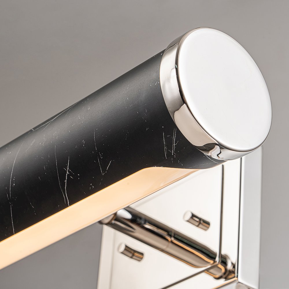 Coates Medium Picture Light in Black Marble. Picture 4