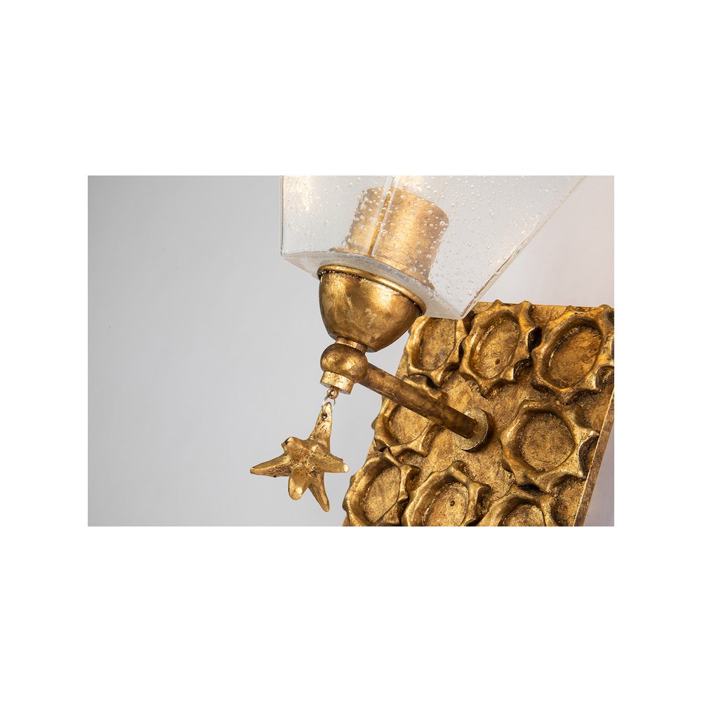 Star 1-Light Wall Sconce In Gold. Picture 2
