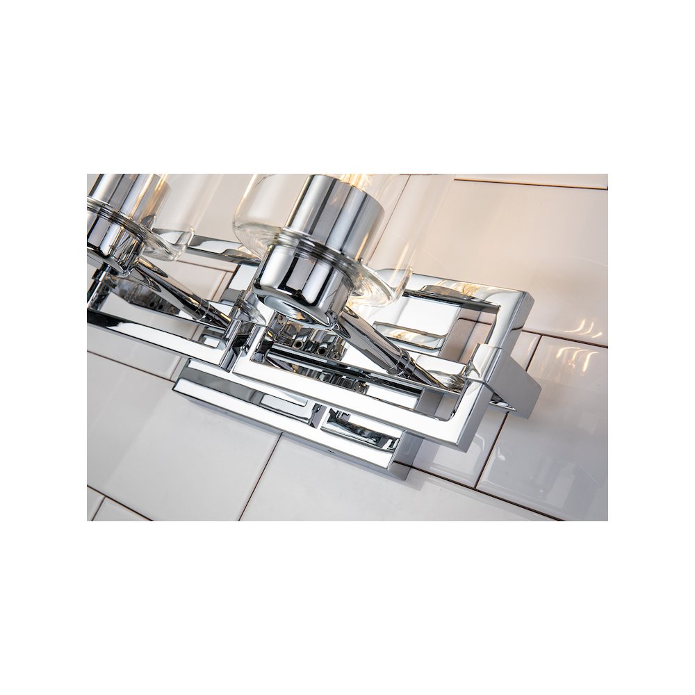 Estes 2 Light Bath Vanity In Polished Chrome. Picture 2