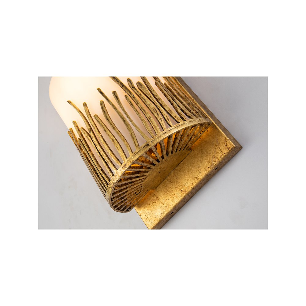 Sawgrass 1 Light Wall Sconce In Distressed Gold. Picture 3