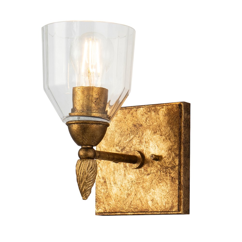 Felice 1 Light Wall Sconce In Gold. Picture 1
