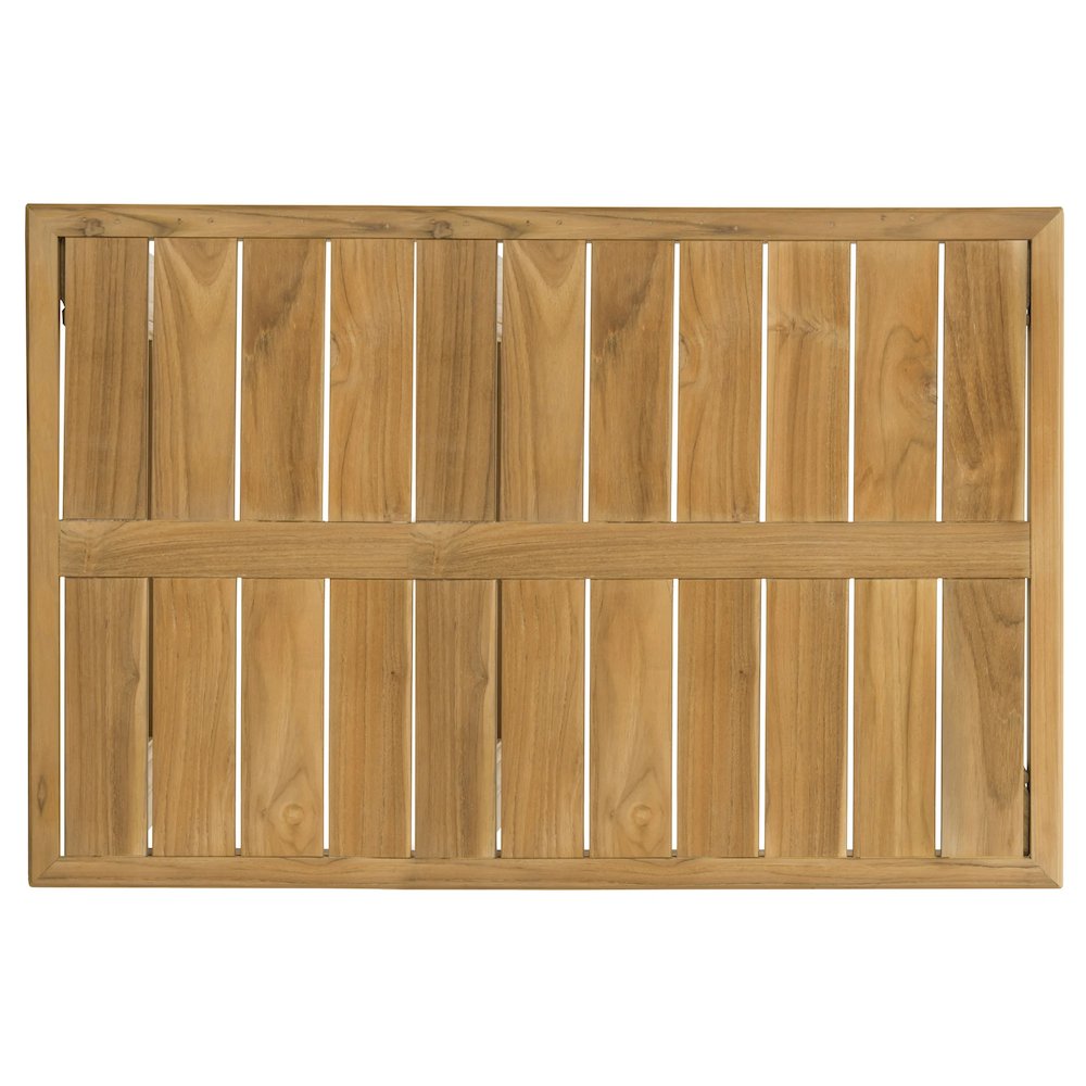 Couture Montford Contemporary Teak Coffee Table, Natural Teak. Picture 7
