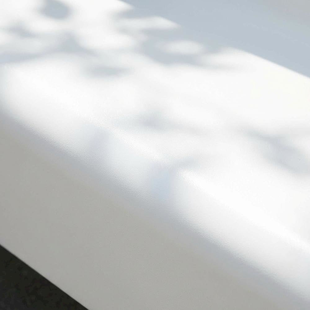 White outdoor sofa glider with anti-tip hardware and 3-seat capacity. Picture 3