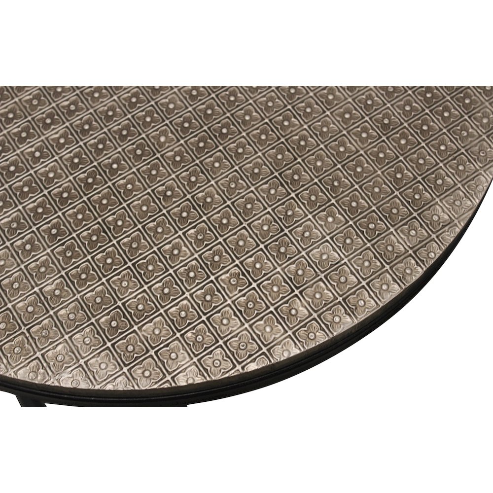 Meenal Nesting Table in Brass Silver. Picture 7