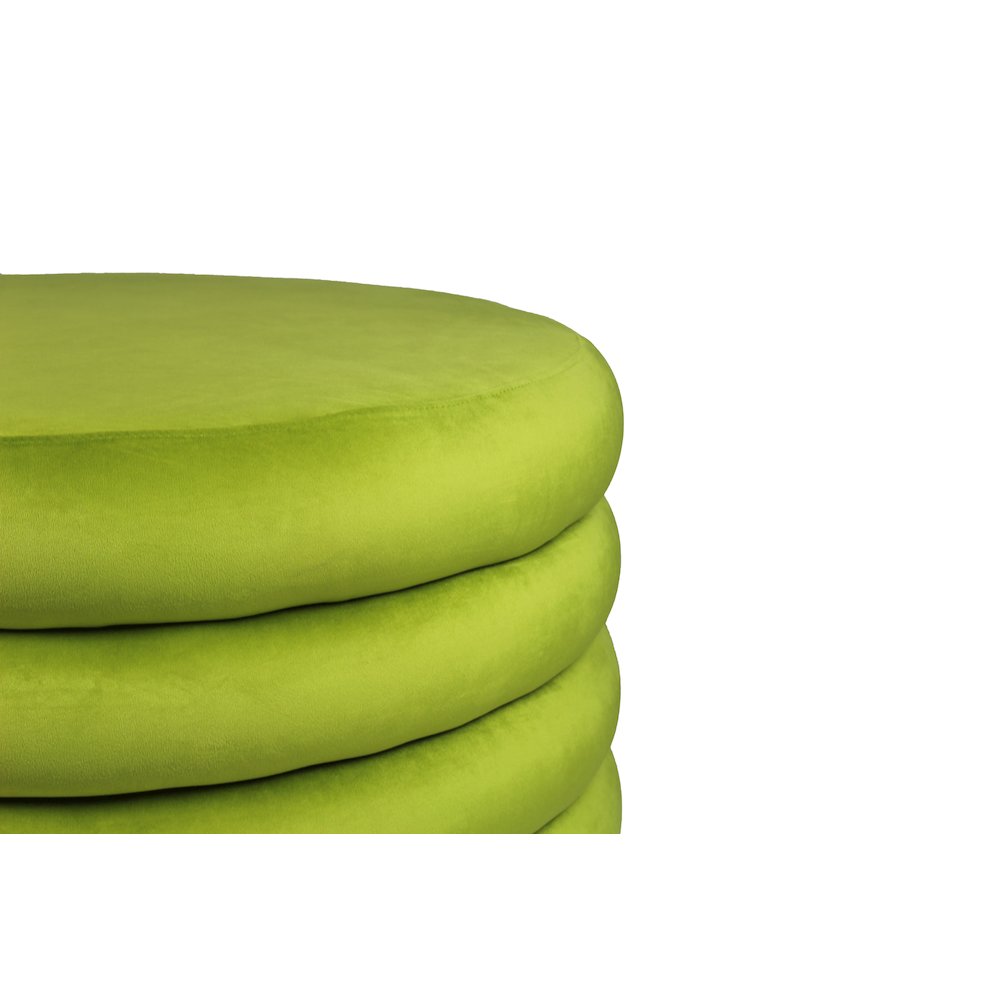 Thor Round Ottoman in Fern. Picture 2