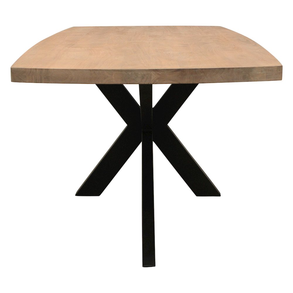 Logan 82" Dining Table, with 8 Ash Ivory Boucle Dining Chairs. Picture 6