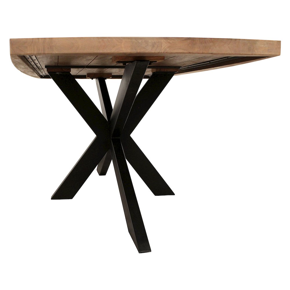 Logan 82" Dining Table with 8 Trish Silver Arm Chairs. Picture 7